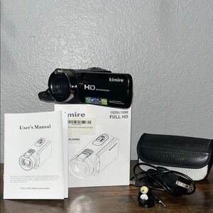 Kimire Black HD Full HD Camcorder - 1920x1080 Video